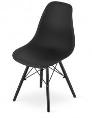 Fekete, skandináv stílusú szék DARK CLASSIC