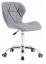 Bőr irodai szék Light Grey
