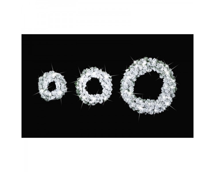Coroniță de Crăciun 45cm Snowy Diamonds