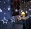Karácsonyi fényfüggöny csillag LED 3m, meleg fehér