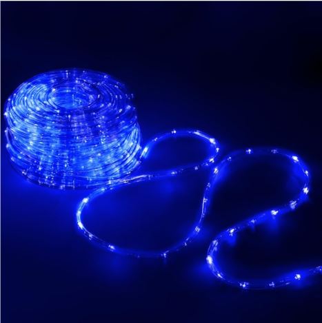 Instalaţie luminoasă – tip șarpe 10m 240LED 8 Funcții Albastru