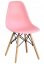 Jedilni stoli 4 kosi roza skandinavski stil Classic
