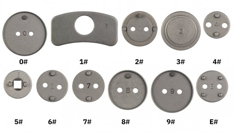 Set alata za vraćanje kočionih cilindara 12 komada