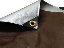 Takaró ponyva szürke - barna 15x16 m 210 g/m2