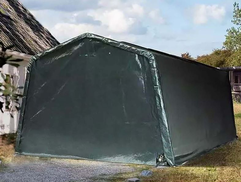 Autó garázs 3,3x4,7m Sötétzöld