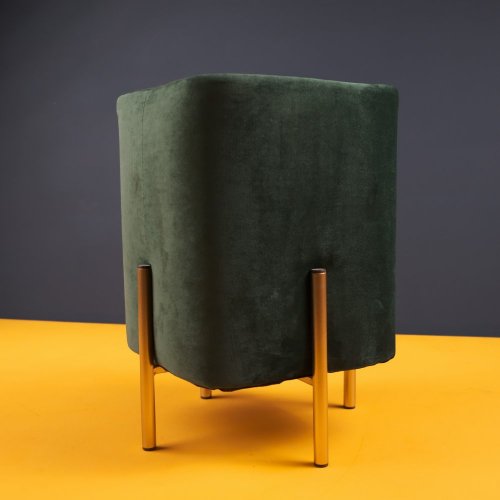 Žametni stolček 42x28x28cm Smaragd Elegance