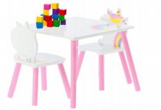 Kindertisch und Stühle UNICORN