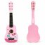 Детска дървена китара Pink Butterfly