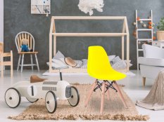 Stuhl in Gelb skandinavischer Stil CLASSIC