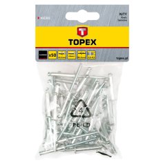 Alumínium szegecs hasítószegecs 3,2 mm x 8 mm, 50db 43E301