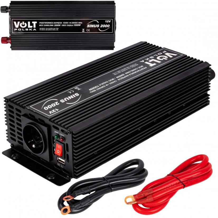Convertor de tensiune Sinus 2000 12V / 230V / 2000W
