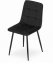 Blagovaonska stolica od baršuna Black Luxury