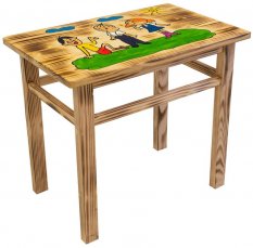 Leseni otroški stol Lolek in Bolek