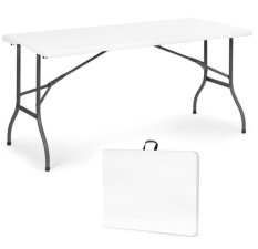 Сгъваема маса за кетъринг 153cm бяла