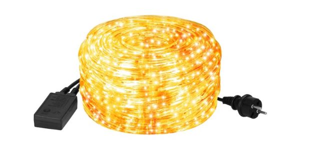 Svetlobna veriga - svetlobna kača 18m 324LED 8 funkcij topla bela
