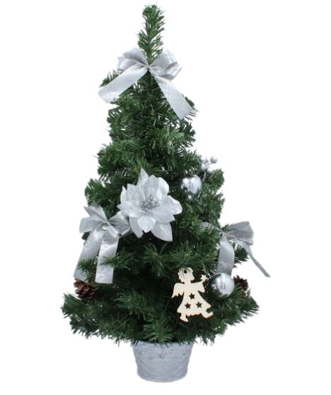 Asztali műfenyő 60cm Ezüst