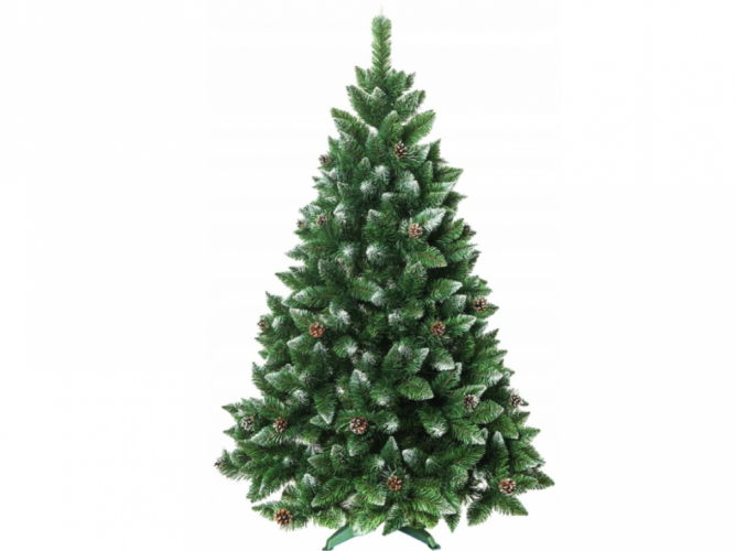 Коледна елха Бор 150 см със шишарки Luxury Diamond