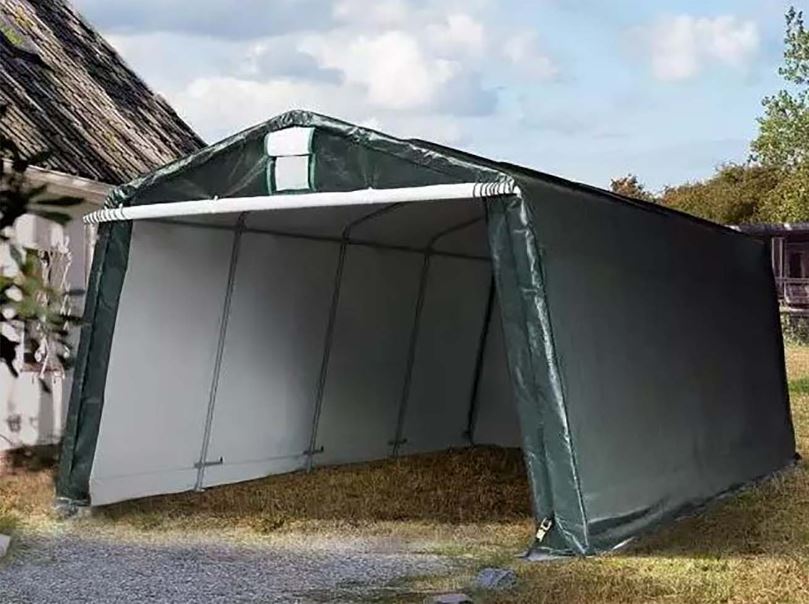 Autó garázs 3,3x6,2m Sötétzöld