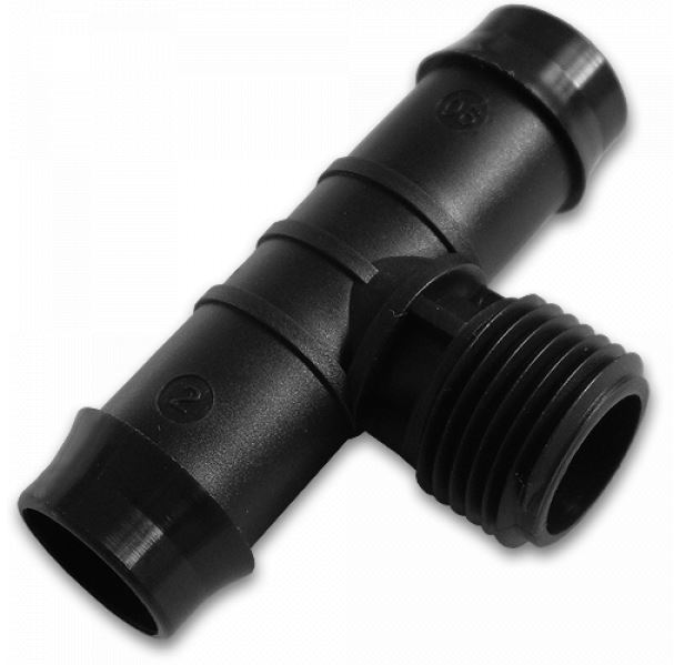 Kerti T idom 1/2" külső menet, 2 x 19mm - 2db.