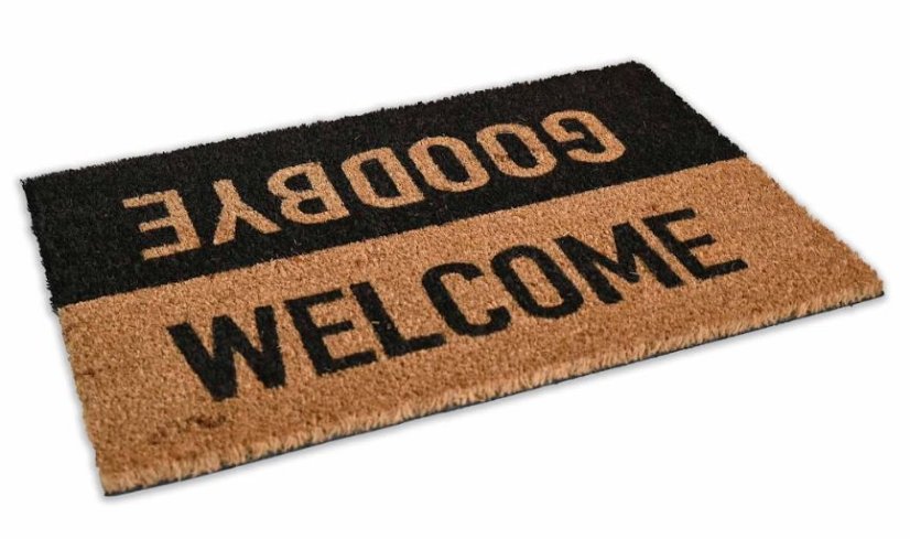 Bejárati szennyfogó szőnyeg PVC és kókusz 40x60cm Goodbye