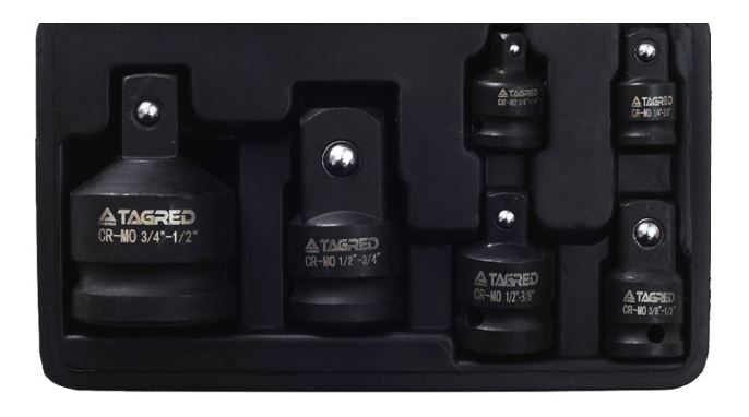 Adapterkészlet dugókulcsokhoz 1/2" 1/4" 3/8" 3/4" 6db TA1071