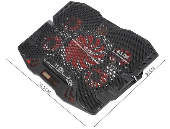 Laptop hűtőpad USB 30x36,5cm RED