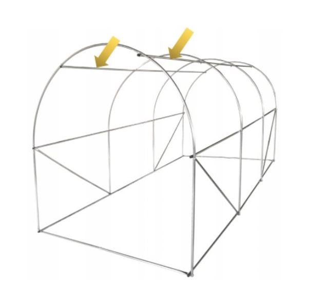 Konstrukcija za plastenik 2,5x5m PREMIUM