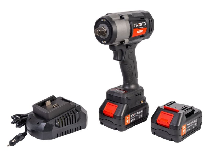 Akkus ütvecsavarozó 18V 1180 Nm + 2x4,0 Ah akkumulátor A63R 1/2"