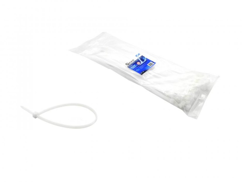 Kábelkötegelők 200x2,5mm WHITE