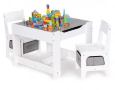 Gyermek fa asztal White + 2 szék