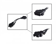 Cablu adaptor OBD II - Mitsubishi 12 pini