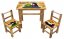 Dječji drveni stolić Krtek + 2 stolice