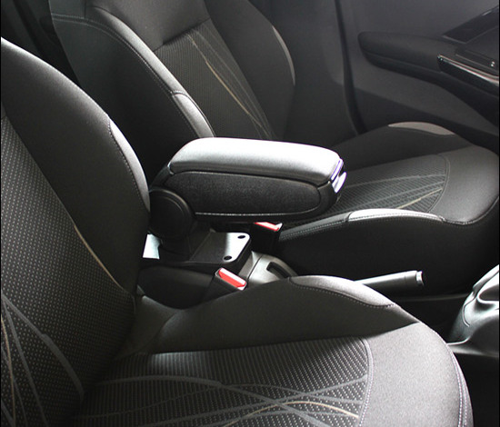 Könyöktámasz Hyundai I10, fekete, textil borítás