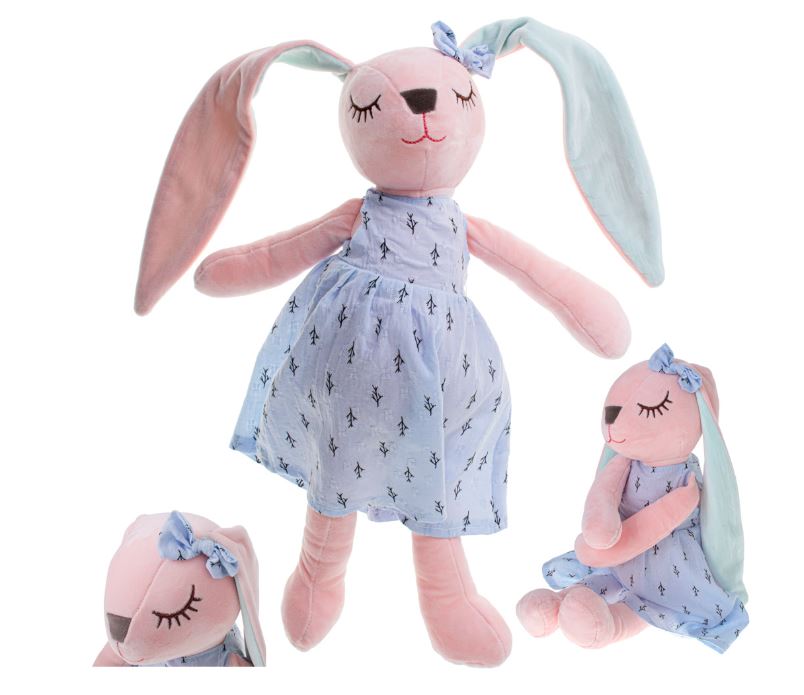 Plüss nyuszi 52cm Blue Dress