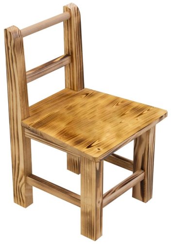 Детски дървен стол