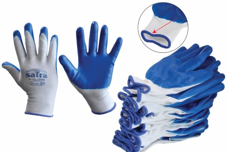 Защитни ръкавици с нитрилно покритие. 9 S-GLOV9
