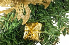 Božični venec 40cm Gold