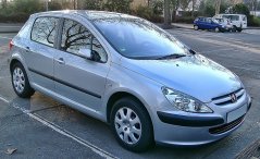 Könyöktámasz Peugeot 307, Break, SW, fekete, öko-bőr