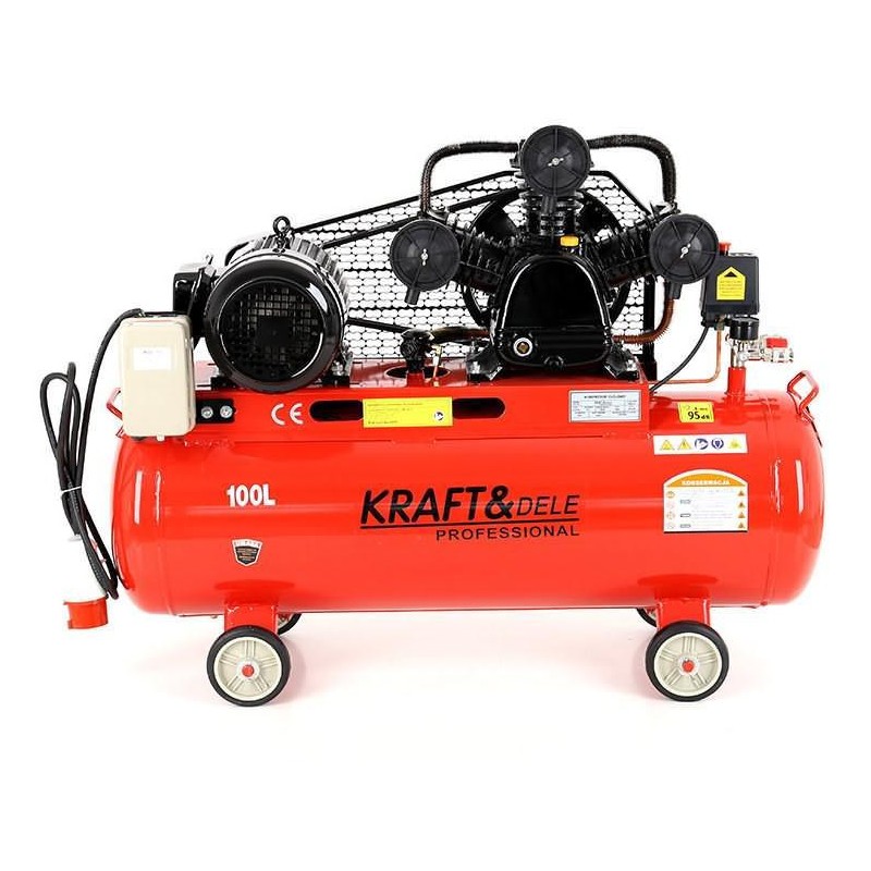 Compresor 100L - cu 3 pistoane Kraft & Dele KD1477
