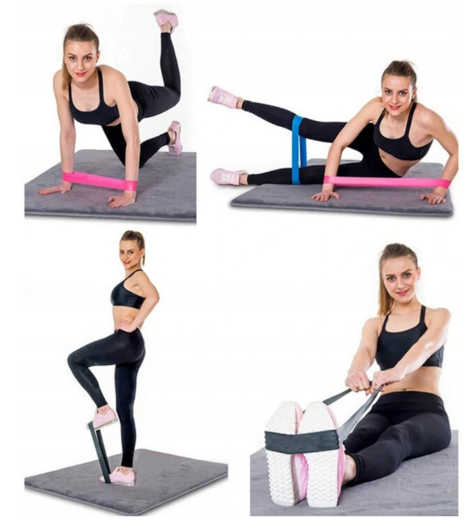 Benzi elastice pentru exerciţii 5buc PLAYFIT