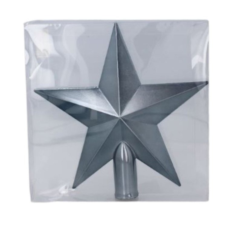 Karácsonyfa tüske csillag 20cm Grafit