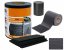 Belátásgátló szalag 19cm x 35m 450g/m2 Grafit + kapcsok 24db