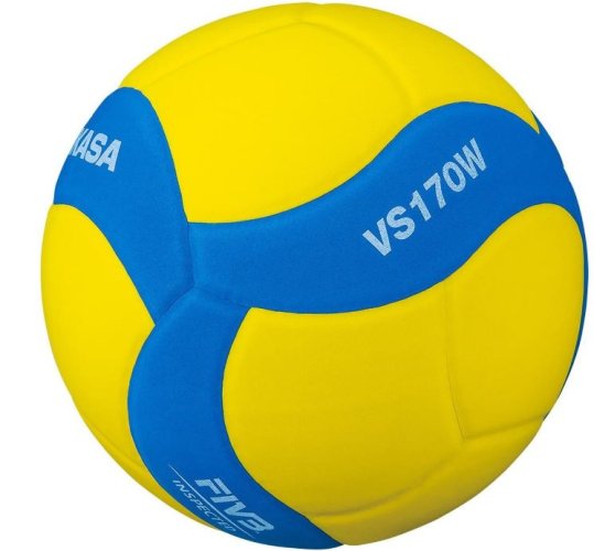 Волейболна топка Mikasa жълто-синя размер 5 VS170W