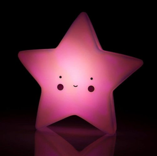 LED otroška nočna svetilka Rozasta Zvezdica