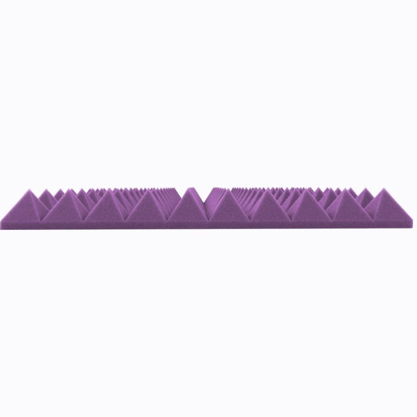 Akusztikai panel - piramis minta 50x50x5cm lila