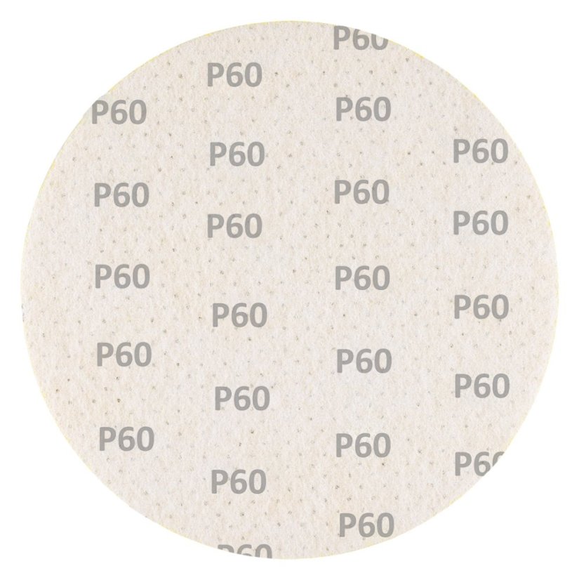 Csiszolókorongok, perforált, tépőzáras lyukakkal 225 mm, P60, 5 db 58T271