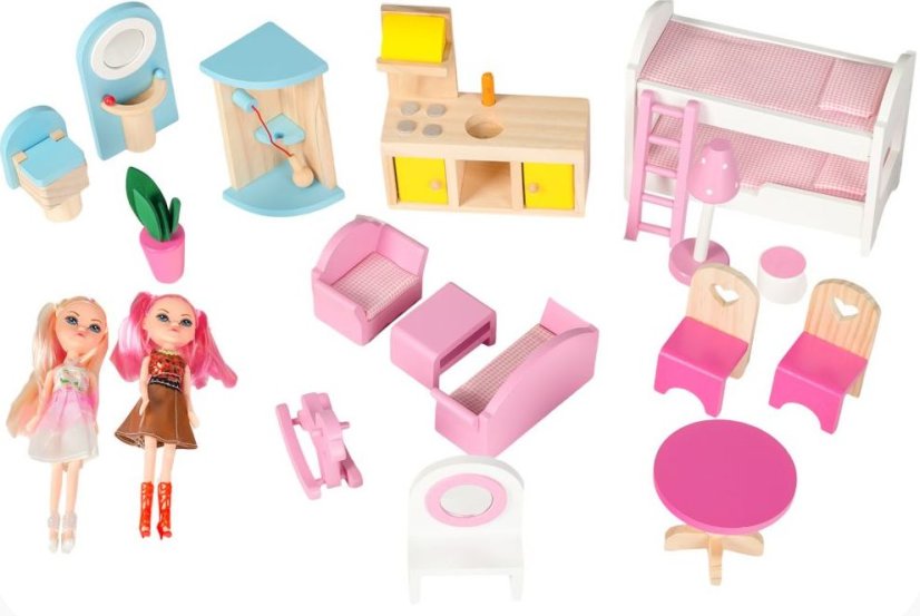 Mesebeli babaház PINK HOUSE