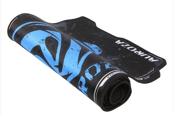 Mouse pad, Auroza XL, 80x30cm, negru-albastru