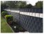 Belátásgátló szalag 19cm x 35m 450g/m2 Grafit + kapcsok 24db