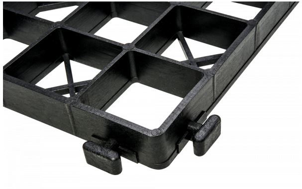 Pritrdilne ploščice za tlakovanje 33,3x33,3cm Black OPTIMAL GRID